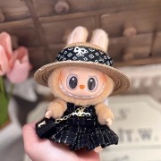 Black CC Suit (skirt + hat + bag)
