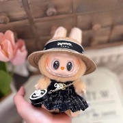 Black CC Suit (skirt + hat + bag)