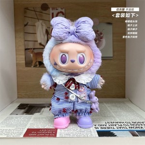 Pastoral Style 2-Piece Set + Headdress + Color Matching Rain Boots + Purple Rabbit Shoulder Bag