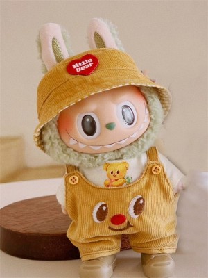 Yellow Bear Pants + T-shirt + Hat (without shoes doll)