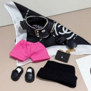 (Clothes only) Labooboo Doll 17/38/58cm Clothes Seven-Piece Set G-Dragon GD Airport Style Headscarf Style Doll Clothes
