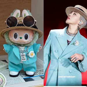 (Clothes only) G-Dragon's Same Style Labooboo Doll Clothes Seven-Piece Set
