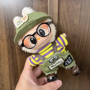 Labooboo doll hat + clothes (without doll, without glasses)