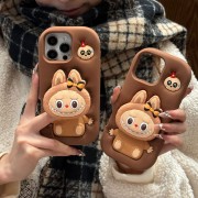 Suitable for Apple 16promax Sit-Stand Labooboo Doll Mobile Phone Case iPhone16/15/14/13pro o Cartoon