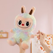 Green Rose Velvet Laboboo Doll Pillow