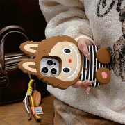 Labooboo Doll Apple Stripe Silicone Phone Case Anti-fall