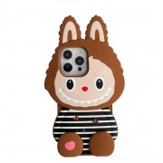 Labooboo Doll Apple Stripe Silicone Phone Case Anti-fall