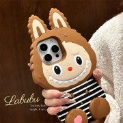 Labooboo Doll Apple Stripe Silicone Phone Case Anti-fall