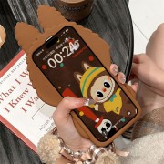 Labooboo Doll Apple Stripe Silicone Phone Case Anti-fall