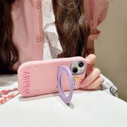 Labooboo Doll Pink Silicone Apple Phone Case
