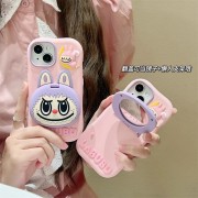 Labooboo Doll Pink Silicone Apple Phone Case