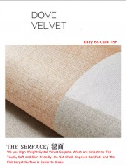 Labooboo Doll Round Crystal Velvet Carpet