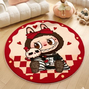 Labooboo Doll Round Crystal Velvet Carpet
