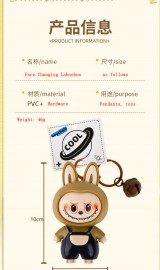 Labooboo Doll Original Face Changing Keychain